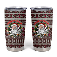 Funny Santa Claus Release The Kringle Christmas Tumbler Cup Xmas Holiday Patterns - Wonder Print Shop