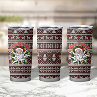 Funny Santa Claus Release The Kringle Christmas Tumbler Cup Xmas Holiday Patterns - Wonder Print Shop