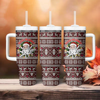 Funny Santa Claus Release The Kringle Christmas Tumbler With Handle Xmas Holiday Patterns - Wonder Print Shop
