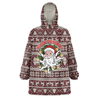 Funny Santa Claus Release The Kringle Christmas Wearable Blanket Hoodie Xmas Holiday Patterns - Wonder Print Shop