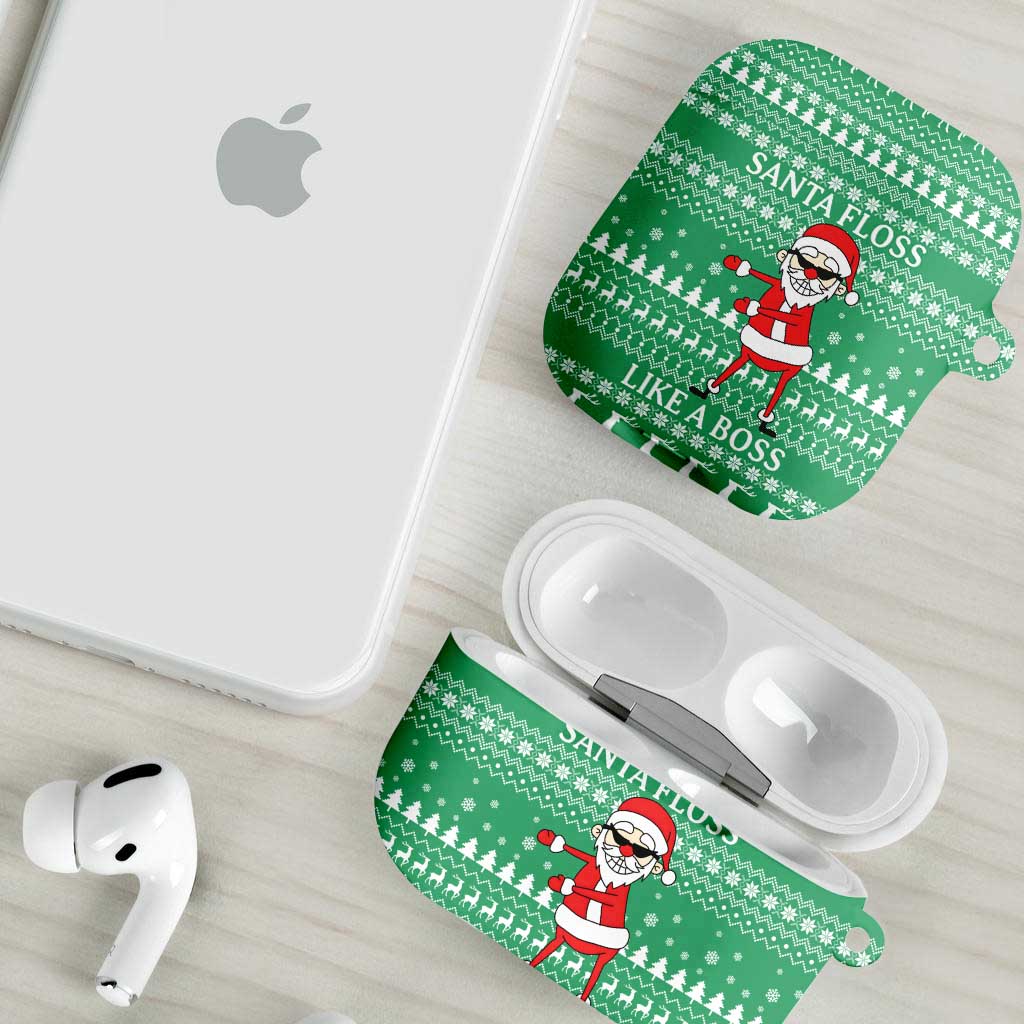 Funny Santa Claus Christmas AirPods Case Xmas Holiday Patterns - Wonder Print Shop