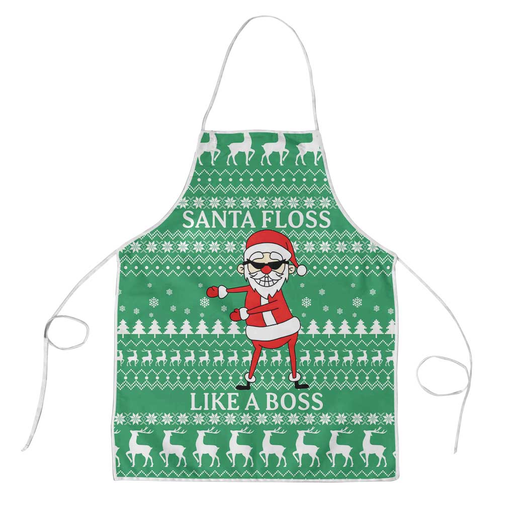 Funny Santa Claus Christmas Apron Xmas Holiday Patterns - Wonder Print Shop