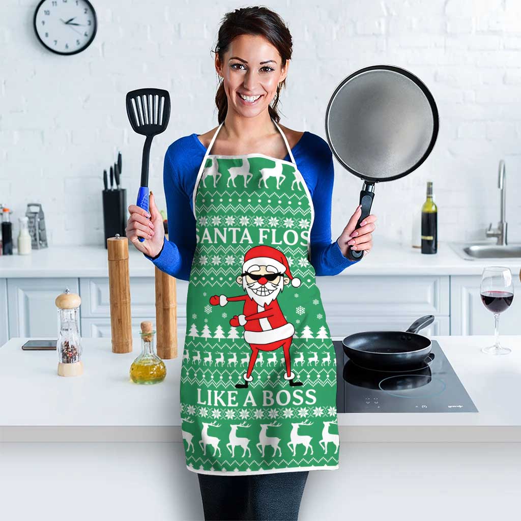 Funny Santa Claus Christmas Apron Xmas Holiday Patterns - Wonder Print Shop