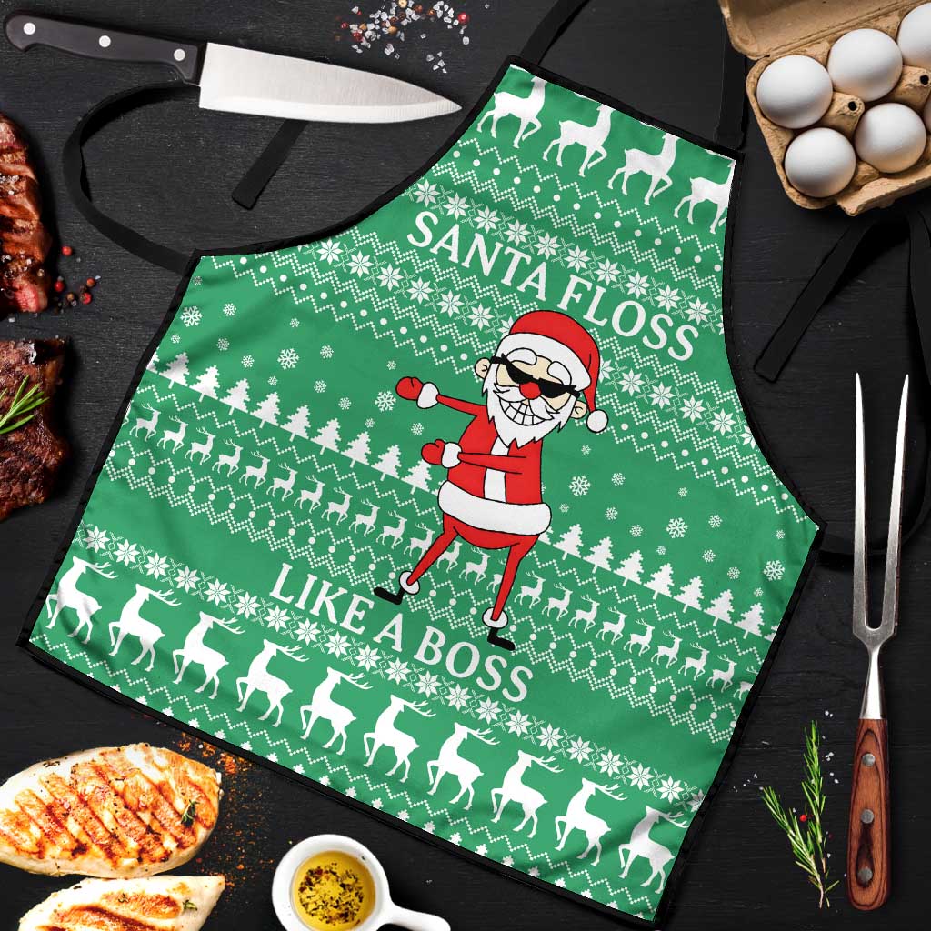 Funny Santa Claus Christmas Apron Xmas Holiday Patterns - Wonder Print Shop