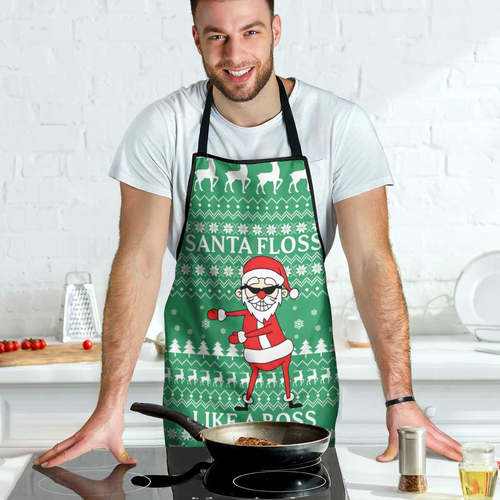 Funny Santa Claus Christmas Apron Xmas Holiday Patterns - Wonder Print Shop