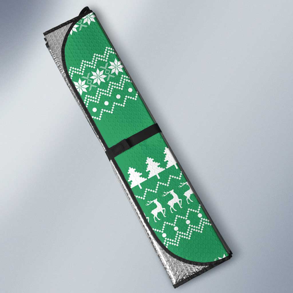 Funny Santa Claus Christmas Auto Sun Shade Xmas Holiday Patterns - Wonder Print Shop