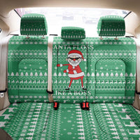 Funny Santa Claus Christmas Back Car Seat Cover Xmas Holiday Patterns - Wonder Print Shop