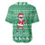 Funny Santa Claus Christmas Baseball Jersey Xmas Holiday Patterns - Wonder Print Shop