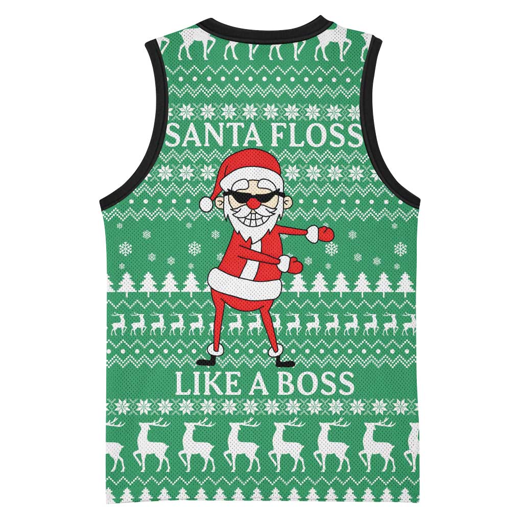 Funny Santa Claus Christmas Basketball Jersey Xmas Holiday Patterns - Wonder Print Shop