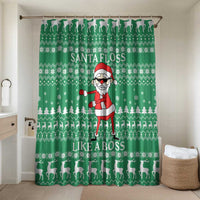 Funny Santa Claus Christmas Bathroom Set Xmas Holiday Patterns - Wonder Print Shop