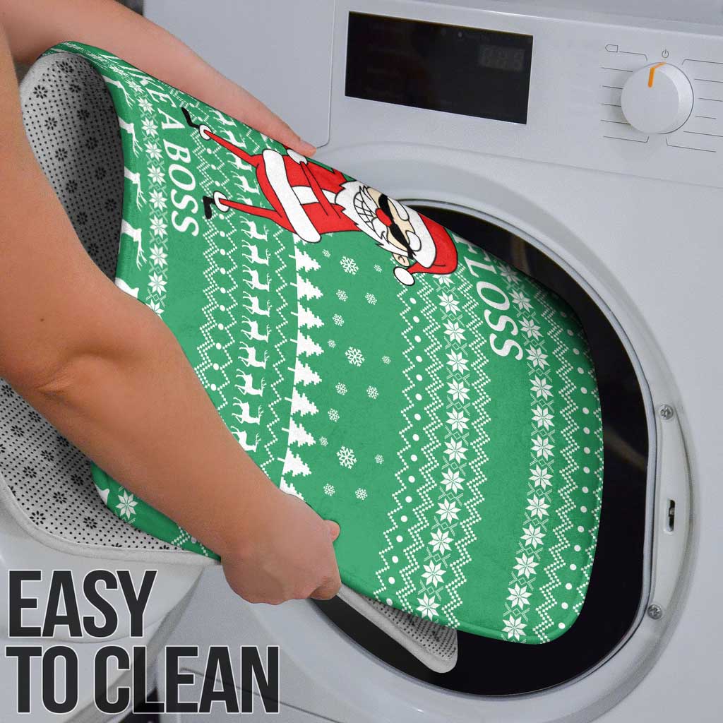 Funny Santa Claus Christmas Bathroom Set Xmas Holiday Patterns - Wonder Print Shop