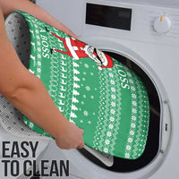 Funny Santa Claus Christmas Bathroom Set Xmas Holiday Patterns - Wonder Print Shop