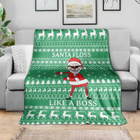 Funny Santa Claus Christmas Blanket Xmas Holiday Patterns - Wonder Print Shop