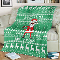 Funny Santa Claus Christmas Blanket Xmas Holiday Patterns - Wonder Print Shop