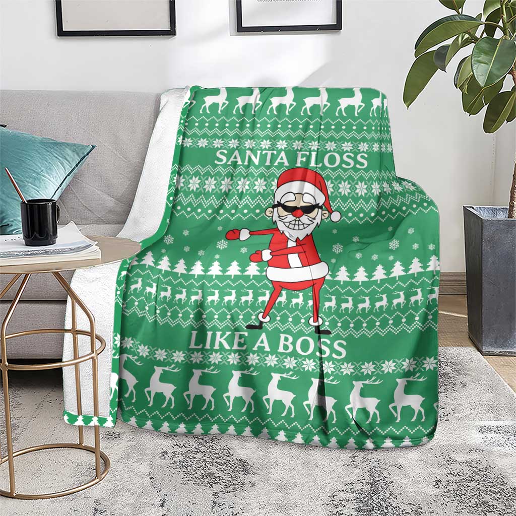 Funny Santa Claus Christmas Blanket Xmas Holiday Patterns - Wonder Print Shop