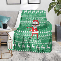 Funny Santa Claus Christmas Blanket Xmas Holiday Patterns - Wonder Print Shop