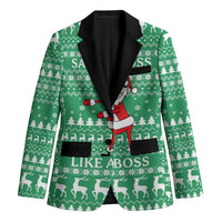 Funny Santa Claus Christmas Blazer Xmas Holiday Patterns - Wonder Print Shop