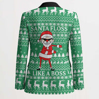 Funny Santa Claus Christmas Blazer Xmas Holiday Patterns - Wonder Print Shop