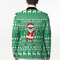 Funny Santa Claus Christmas Blazer Xmas Holiday Patterns - Wonder Print Shop