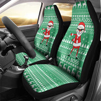 Funny Santa Claus Christmas Car Seat Cover Xmas Holiday Patterns - Wonder Print Shop