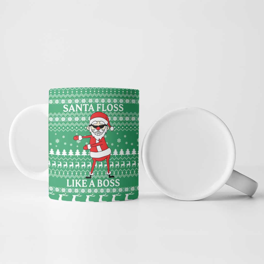 Funny Santa Claus Christmas Ceramic Mug Xmas Holiday Patterns - Wonder Print Shop