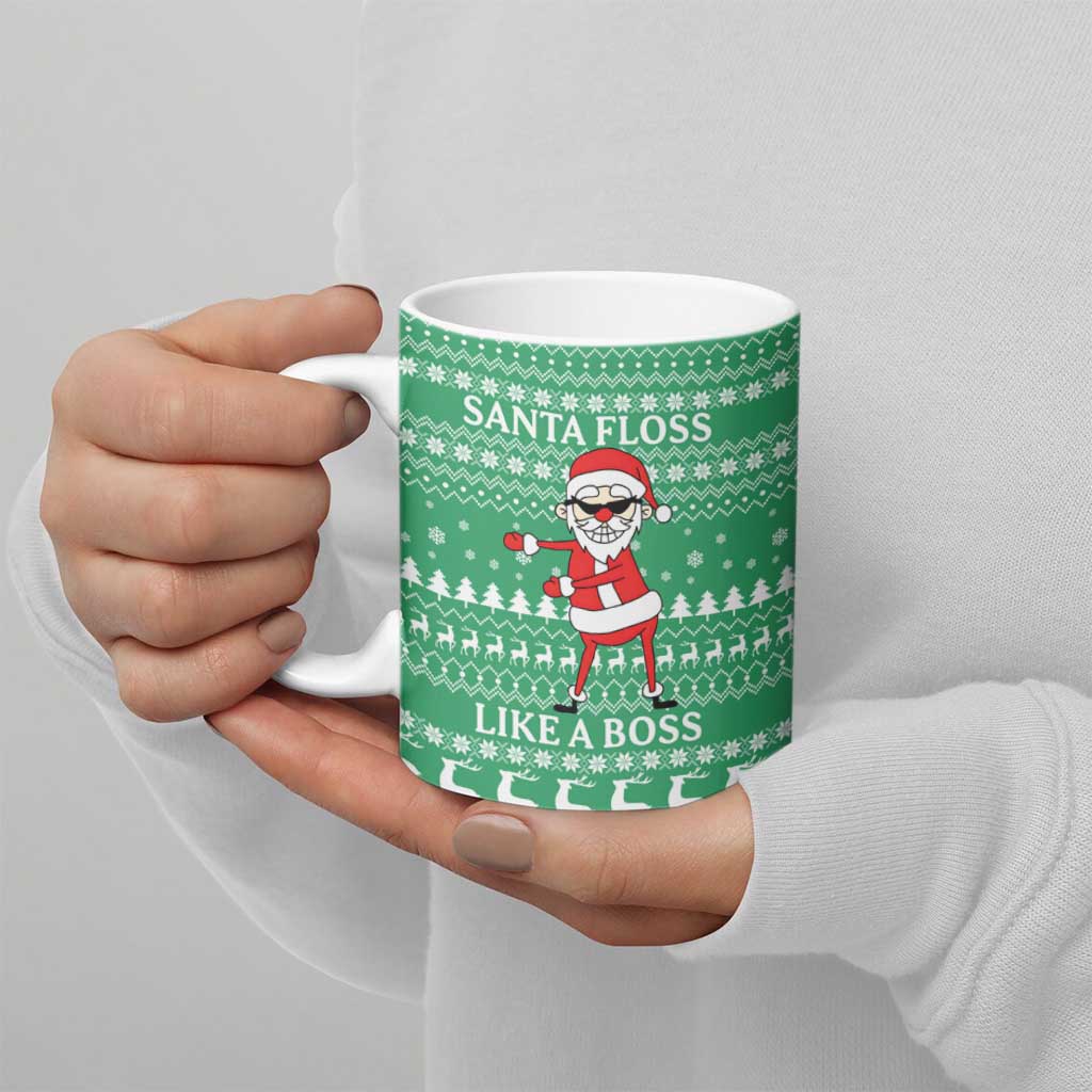 Funny Santa Claus Christmas Ceramic Mug Xmas Holiday Patterns - Wonder Print Shop