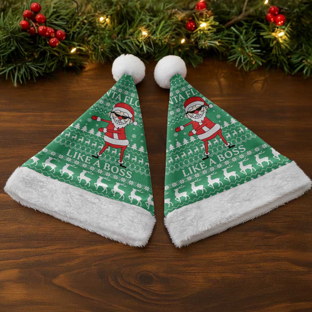 Funny Santa Claus Christmas Santa Hat Xmas Holiday Patterns - Wonder Print Shop