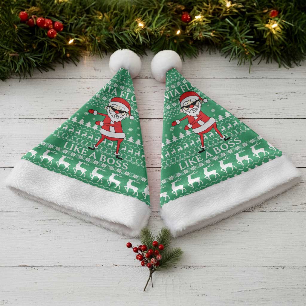 Funny Santa Claus Christmas Santa Hat Xmas Holiday Patterns - Wonder Print Shop