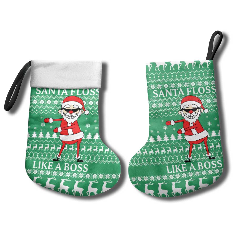 Funny Santa Claus Christmas Stocking Xmas Holiday Patterns - Wonder Print Shop