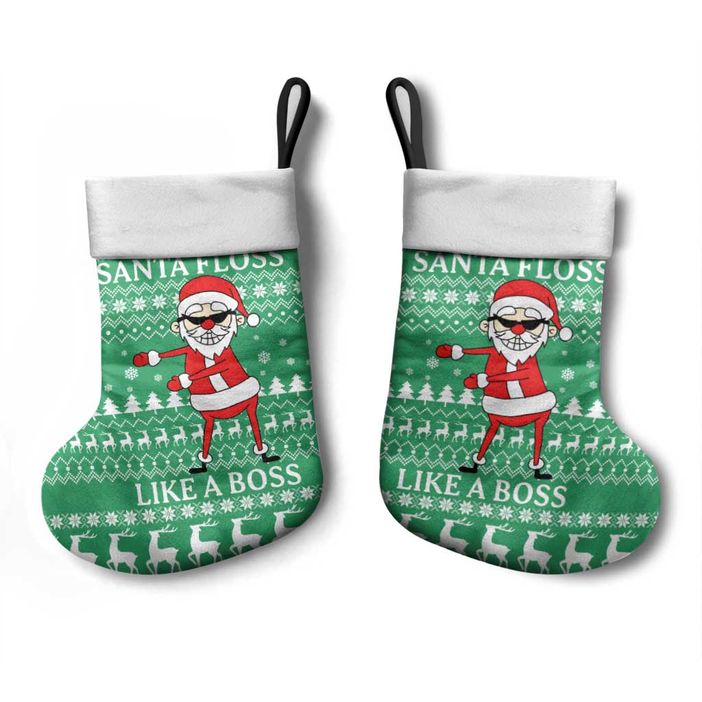Funny Santa Claus Christmas Stocking Xmas Holiday Patterns - Wonder Print Shop
