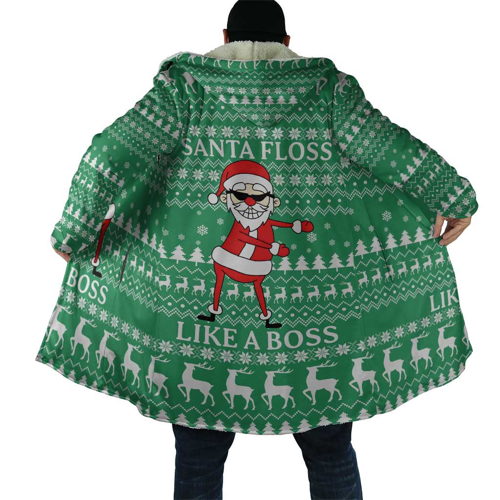 Funny Santa Claus Christmas Cloak Xmas Holiday Patterns - Wonder Print Shop