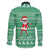 Funny Santa Claus Christmas Family Matching Long Sleeve Bodycon Dress and Hawaiian Shirt Xmas Holiday Patterns - Wonder Print Shop