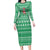 Funny Santa Claus Christmas Family Matching Long Sleeve Bodycon Dress and Hawaiian Shirt Xmas Holiday Patterns - Wonder Print Shop