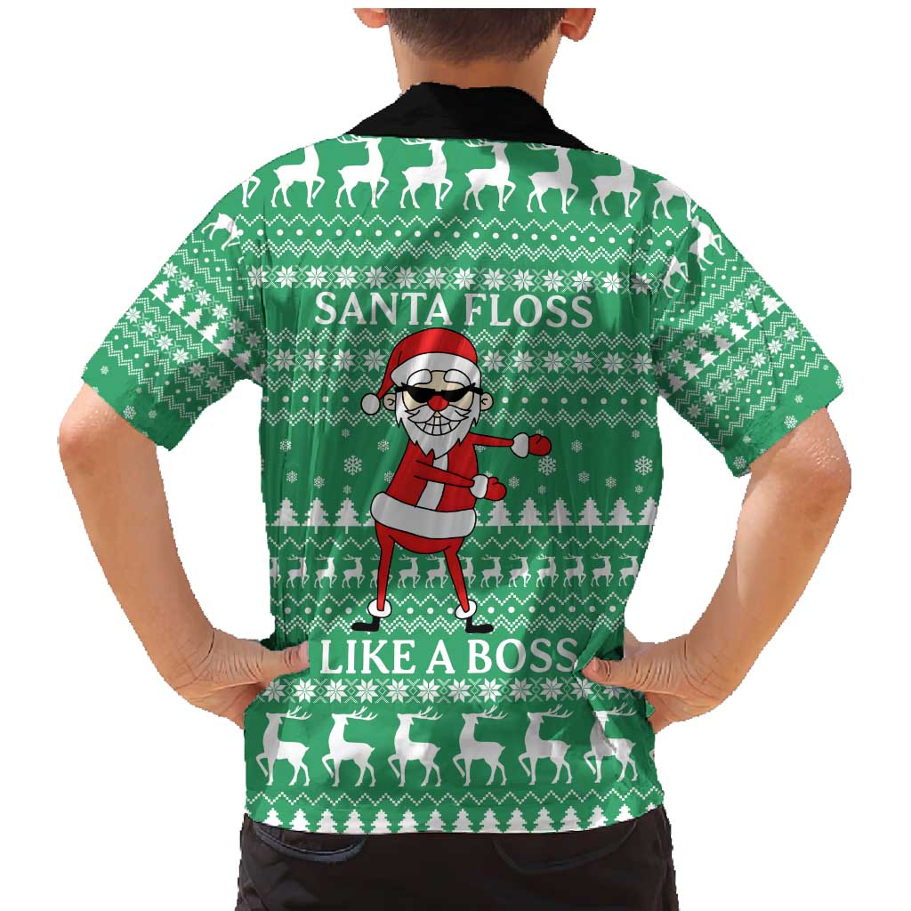Funny Santa Claus Christmas Family Matching Mermaid Dress and Hawaiian Shirt Xmas Holiday Patterns - Wonder Print Shop