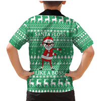 Funny Santa Claus Christmas Family Matching Mermaid Dress and Hawaiian Shirt Xmas Holiday Patterns - Wonder Print Shop