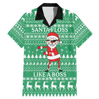 Funny Santa Claus Christmas Family Matching Mermaid Dress and Hawaiian Shirt Xmas Holiday Patterns - Wonder Print Shop