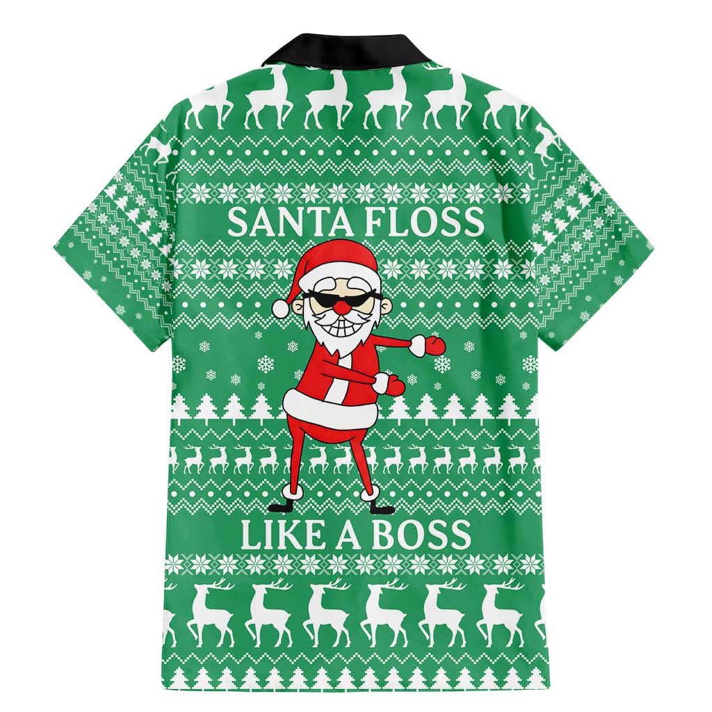 Funny Santa Claus Christmas Family Matching Mermaid Dress and Hawaiian Shirt Xmas Holiday Patterns - Wonder Print Shop