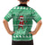 Funny Santa Claus Christmas Family Matching Off The Shoulder Long Sleeve Dress and Hawaiian Shirt Xmas Holiday Patterns - Wonder Print Shop