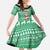Funny Santa Claus Christmas Family Matching Off The Shoulder Long Sleeve Dress and Hawaiian Shirt Xmas Holiday Patterns - Wonder Print Shop