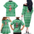 Funny Santa Claus Christmas Family Matching Off The Shoulder Long Sleeve Dress and Hawaiian Shirt Xmas Holiday Patterns - Wonder Print Shop