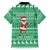 Funny Santa Claus Christmas Family Matching Off The Shoulder Long Sleeve Dress and Hawaiian Shirt Xmas Holiday Patterns - Wonder Print Shop