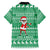Funny Santa Claus Christmas Family Matching Off Shoulder Short Dress and Hawaiian Shirt Xmas Holiday Patterns - Wonder Print Shop