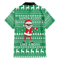 Funny Santa Claus Christmas Family Matching Short Sleeve Bodycon Dress and Hawaiian Shirt Xmas Holiday Patterns - Wonder Print Shop