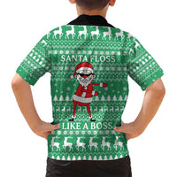 Funny Santa Claus Christmas Family Matching Tank Maxi Dress and Hawaiian Shirt Xmas Holiday Patterns - Wonder Print Shop