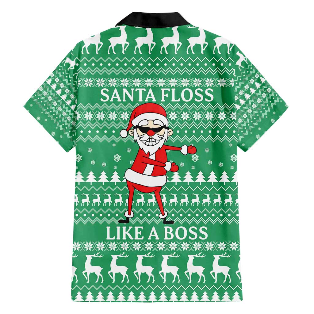 Funny Santa Claus Christmas Family Matching Tank Maxi Dress and Hawaiian Shirt Xmas Holiday Patterns - Wonder Print Shop