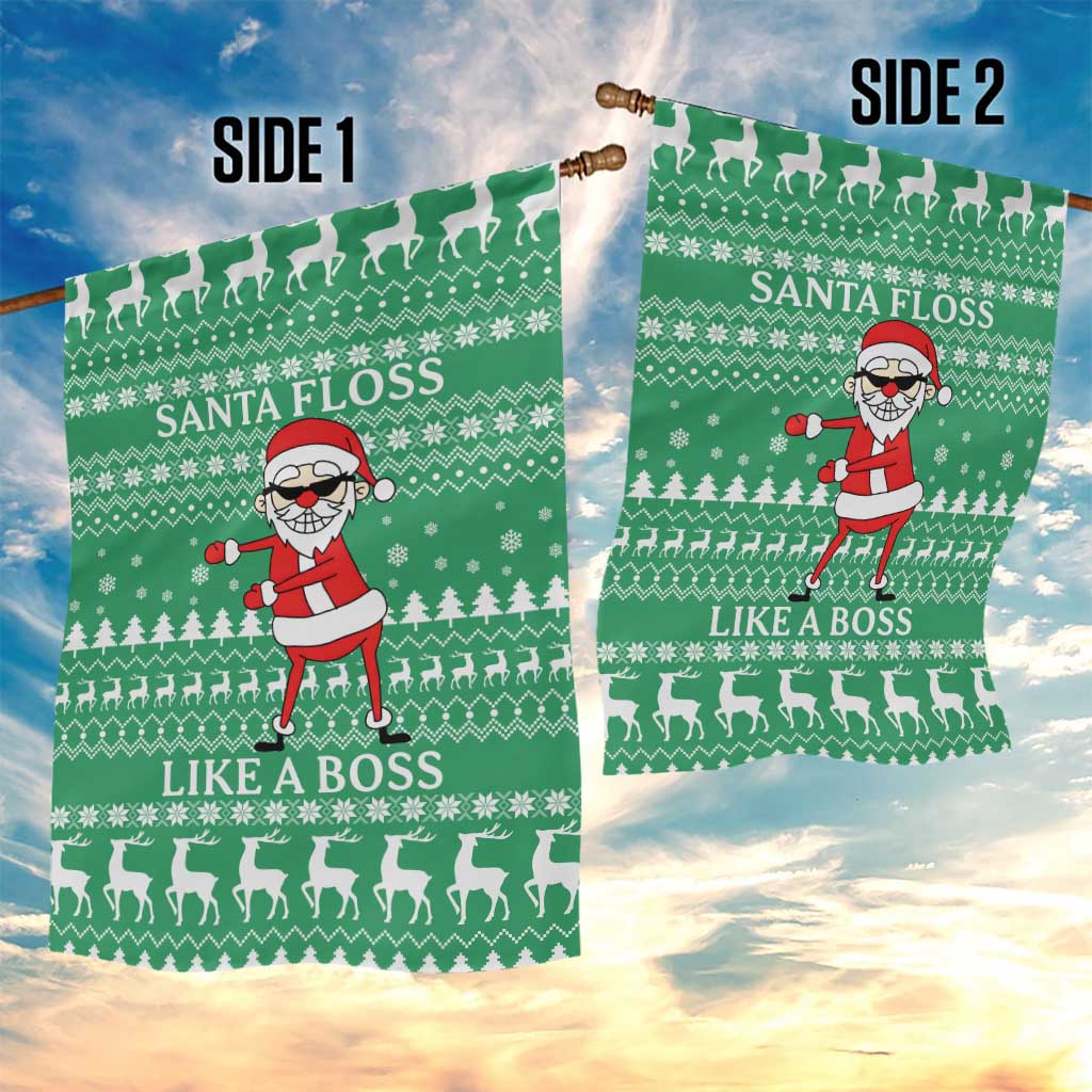 Funny Santa Claus Christmas Garden Flag Xmas Holiday Patterns - Wonder Print Shop