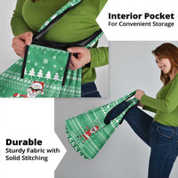 Funny Santa Claus Christmas Grocery Bag Xmas Holiday Patterns - Wonder Print Shop