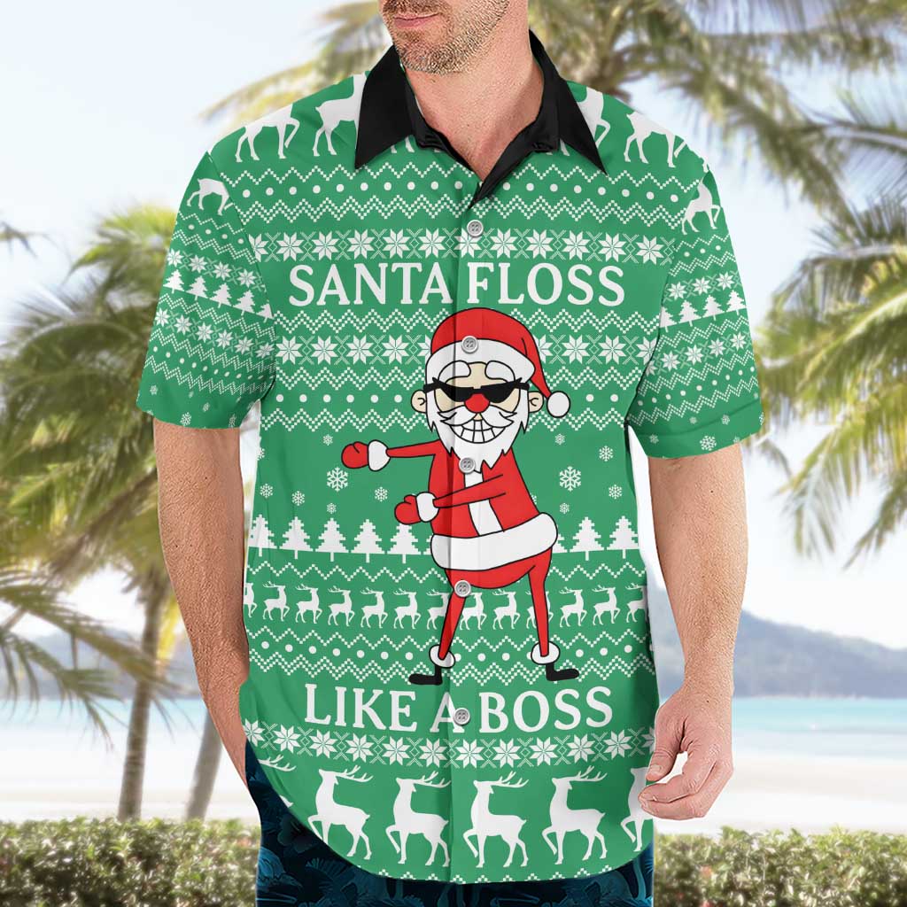Funny Santa Claus Christmas Hawaiian Shirt Xmas Holiday Patterns - Wonder Print Shop