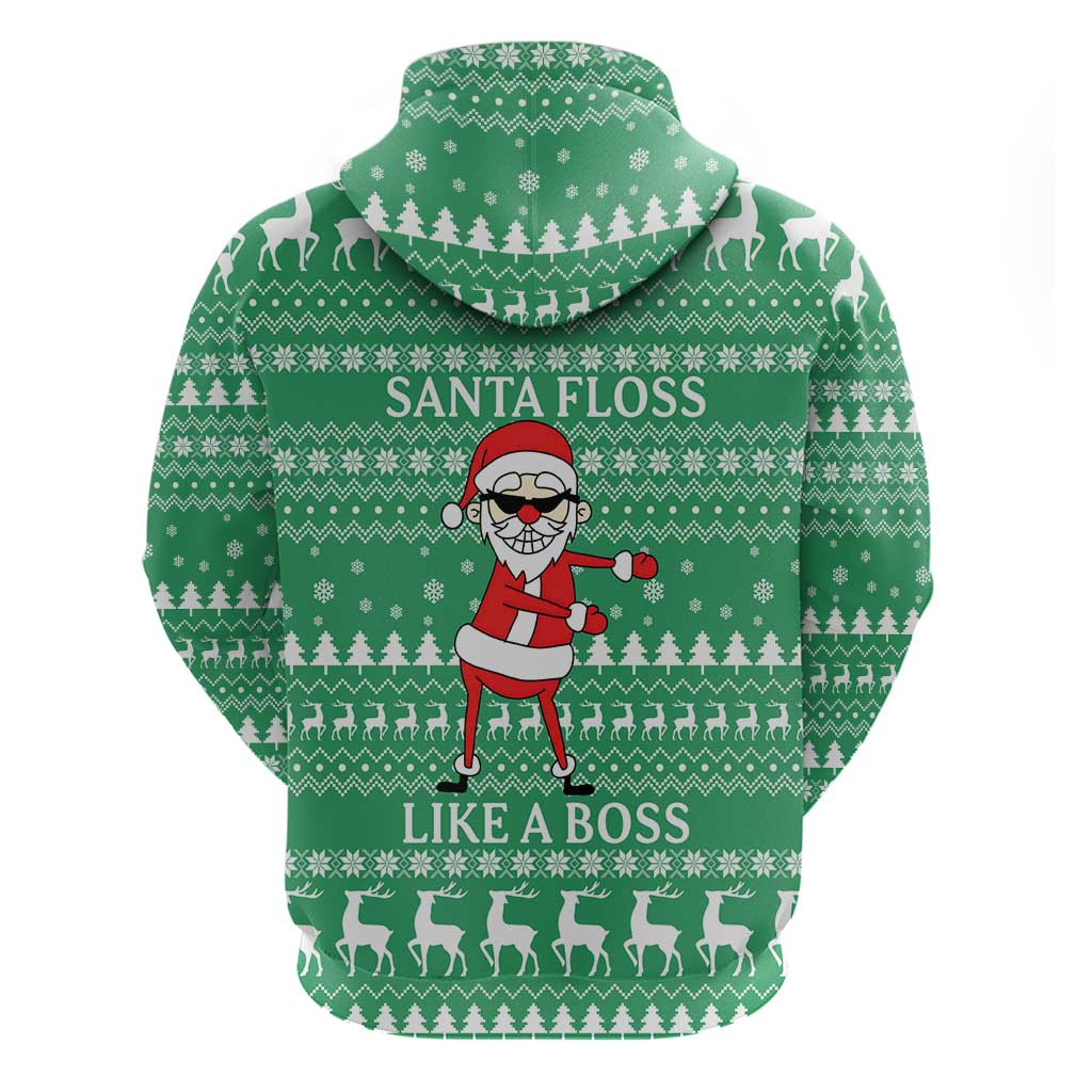 Funny Santa Claus Christmas Hoodie Xmas Holiday Patterns - Wonder Print Shop