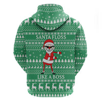 Funny Santa Claus Christmas Hoodie Xmas Holiday Patterns - Wonder Print Shop